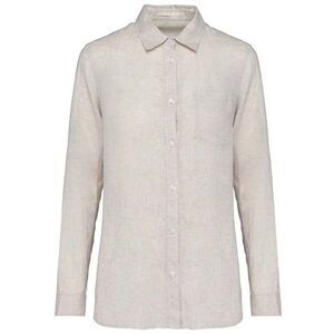 Spasso Womens/Ladies Linen Long-Sleeved Shirt / Linen